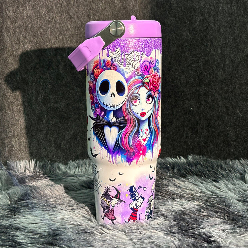 30oz Sally x Jack Skellington Tumbler š¢Free Shippingš¢