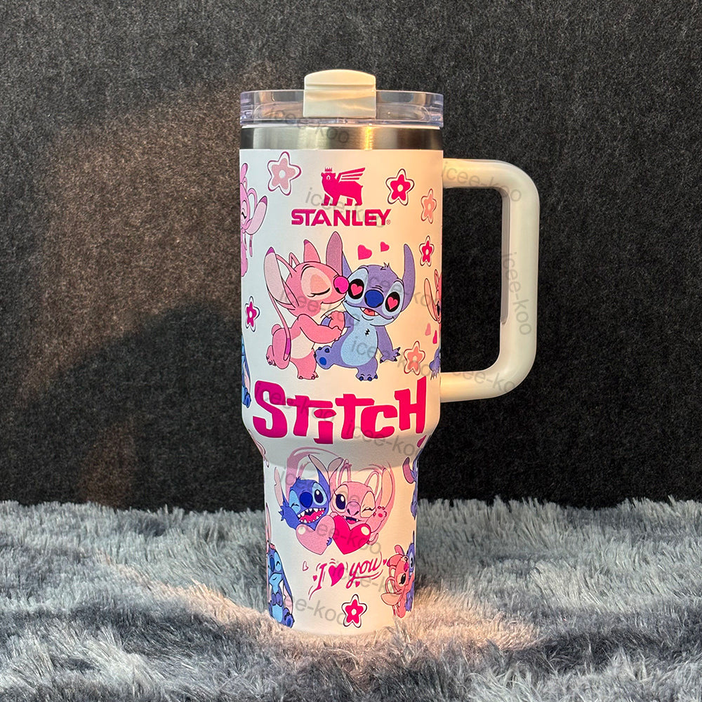 40oz White Duck Stitch Stainless Steel Vacuum Insulated Tumbler 🚢Free Shipping🚢