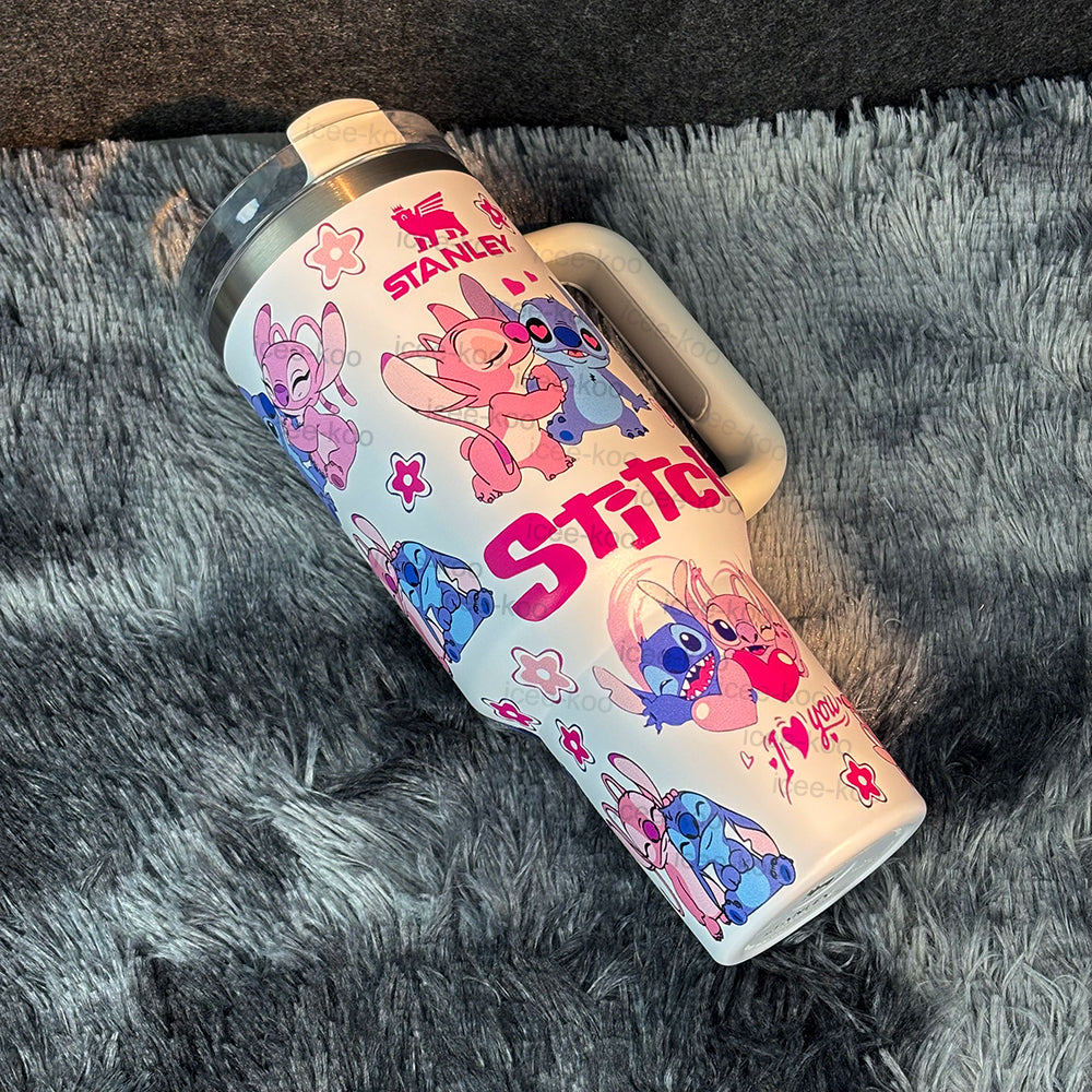 40oz White Duck Stitch Stainless Steel Vacuum Insulated Tumbler 🚢Free Shipping🚢