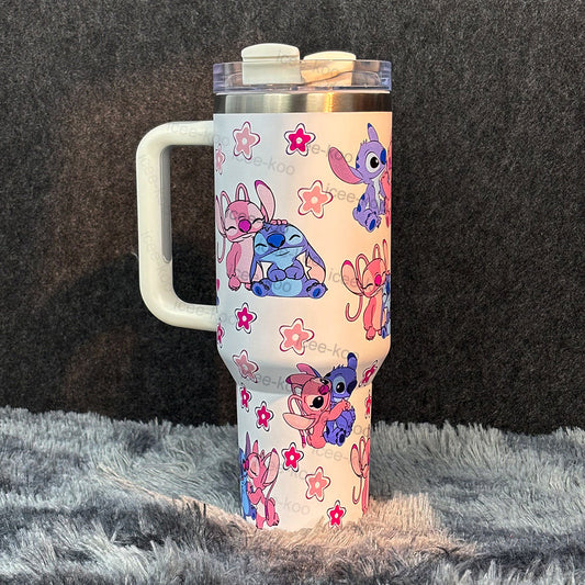 40oz White Duck Stitch Stainless Steel Vacuum Insulated Tumbler 🚢Free Shipping🚢